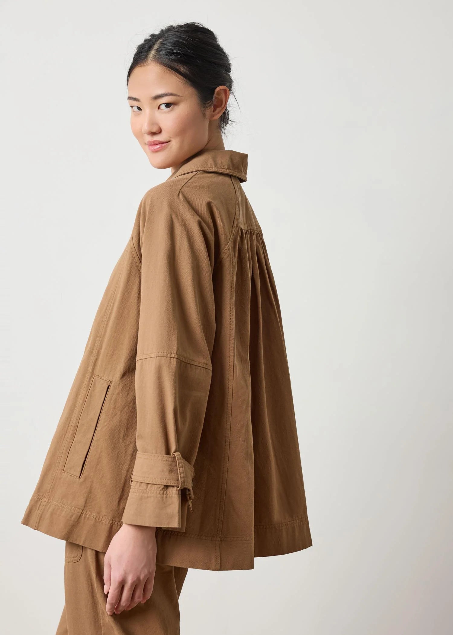 Collared Twill Jacket Jackets Lilla P.
