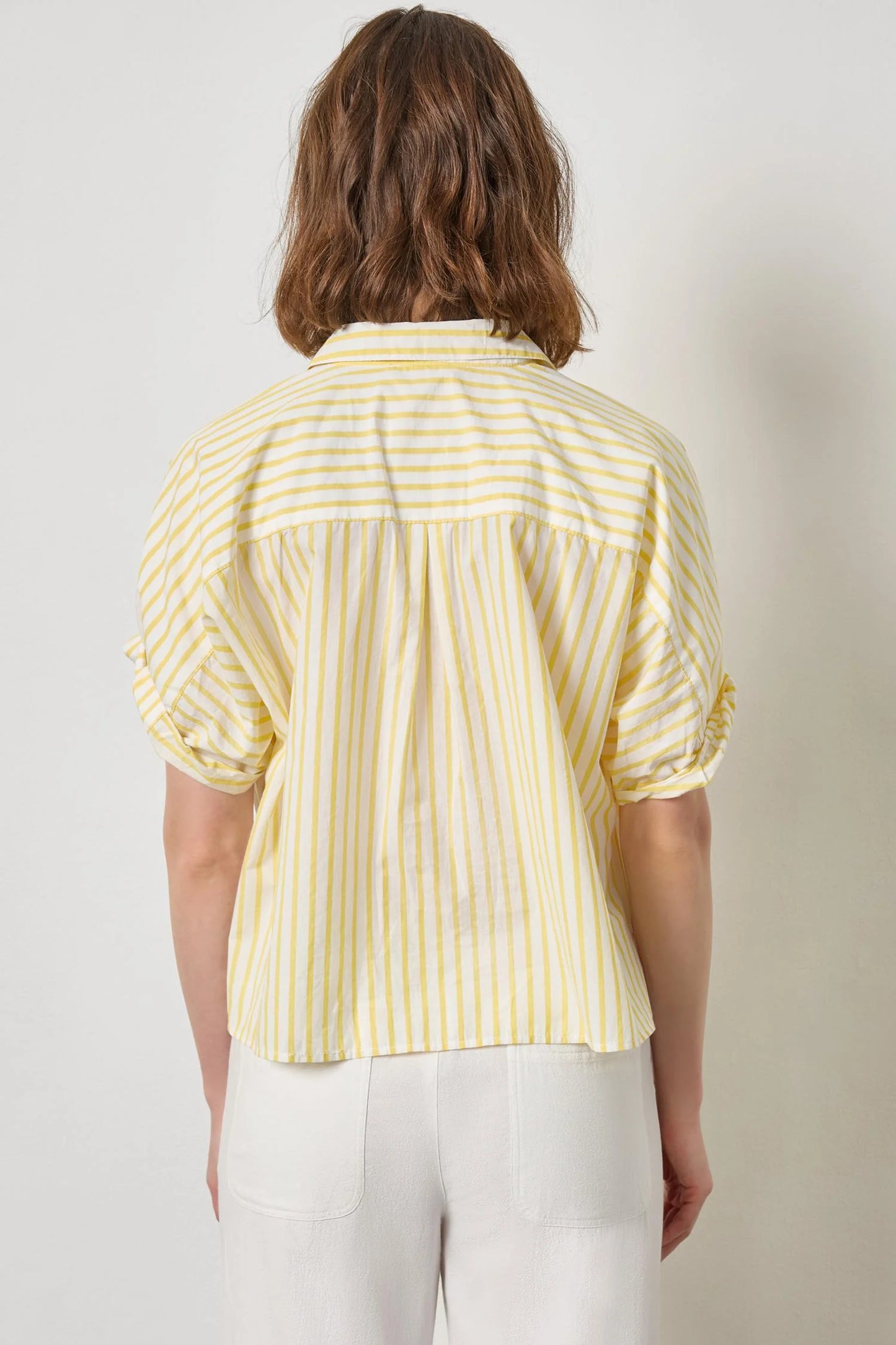 Striped Oversize Button Down Dolman Shirts Lilla P.