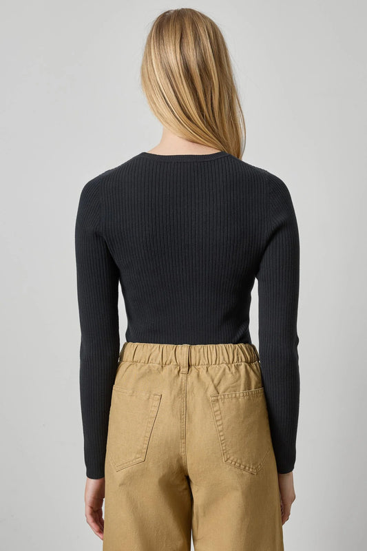 Angled Rib Crewneck Sweater Sweaters Lilla P.
