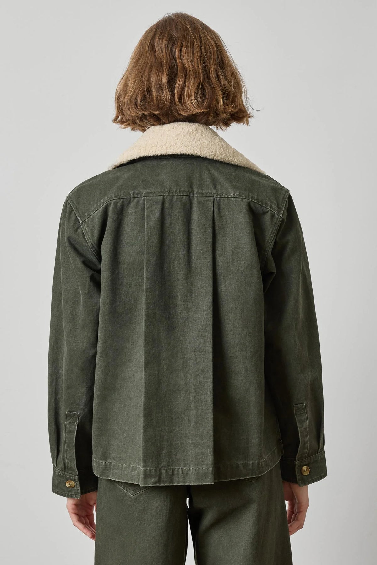 Washed Twill Pleat Back Jacket - 3