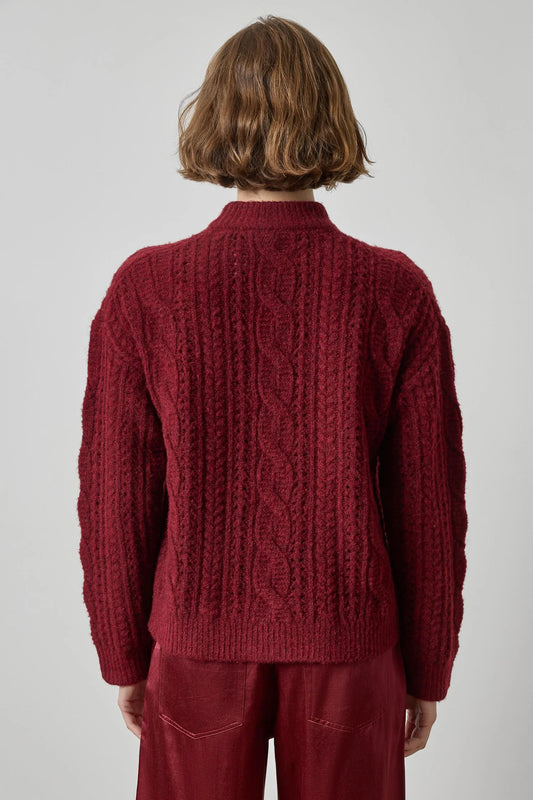 Relaxed Cable Knit Sweater Sweaters Lilla P.