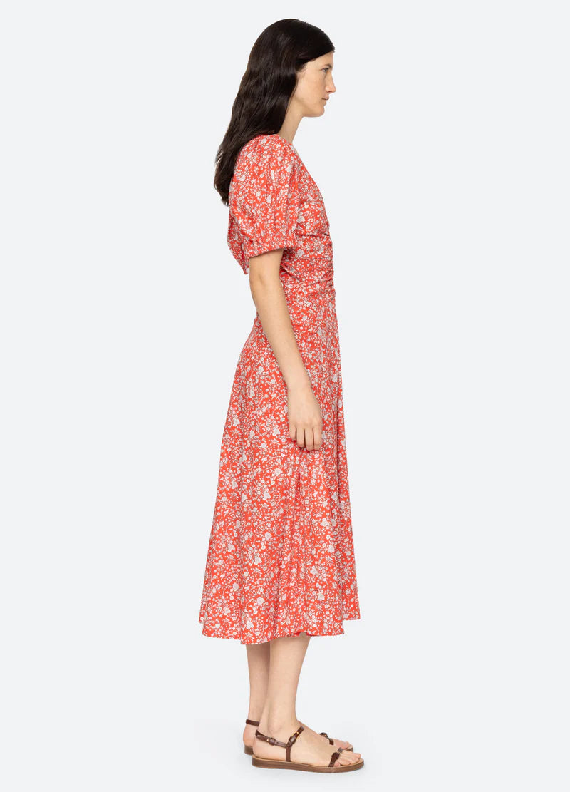 Lucille Liberty Print Midi Dress Dresses SEA NEW YORK