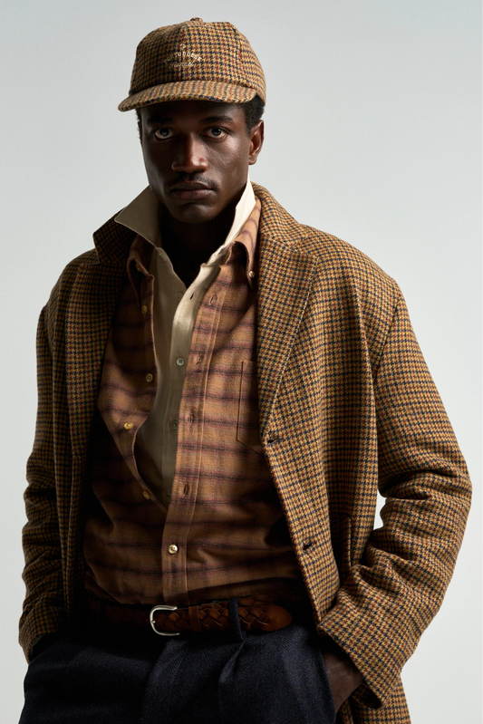 Overcoat Pied Poule Jackets Portuguese Flannel