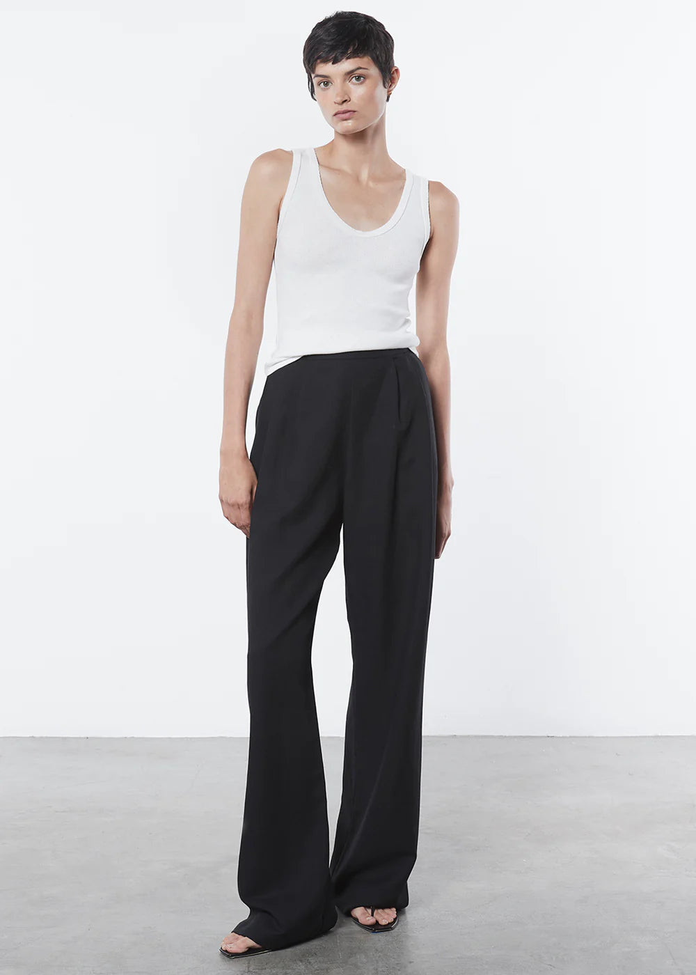Scallop Edge Pointelle Tank Tanks Enza Costa