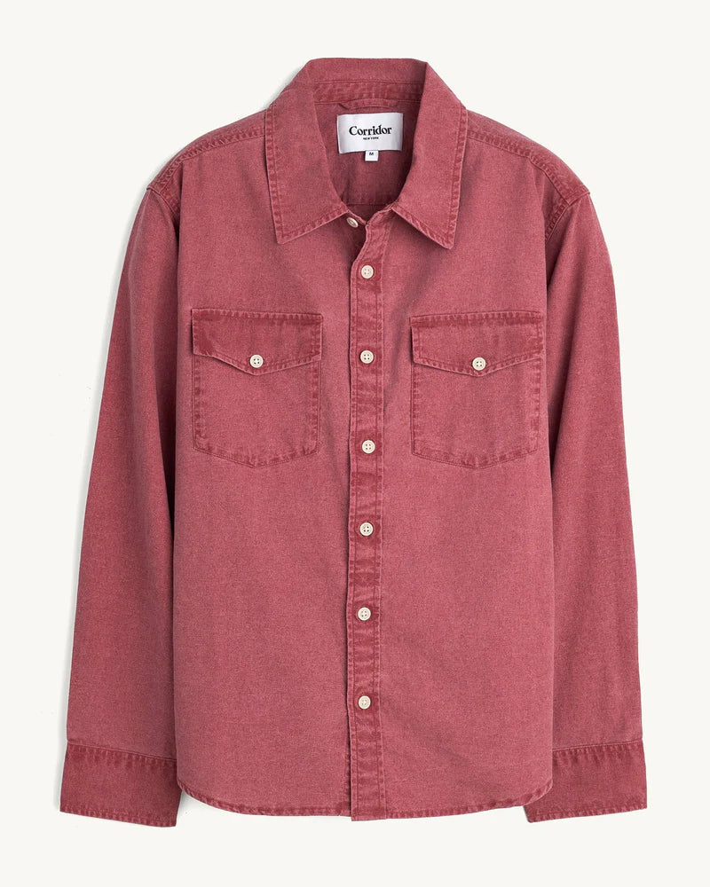 Pigment Dye Canvas L/S Shirts Corridor