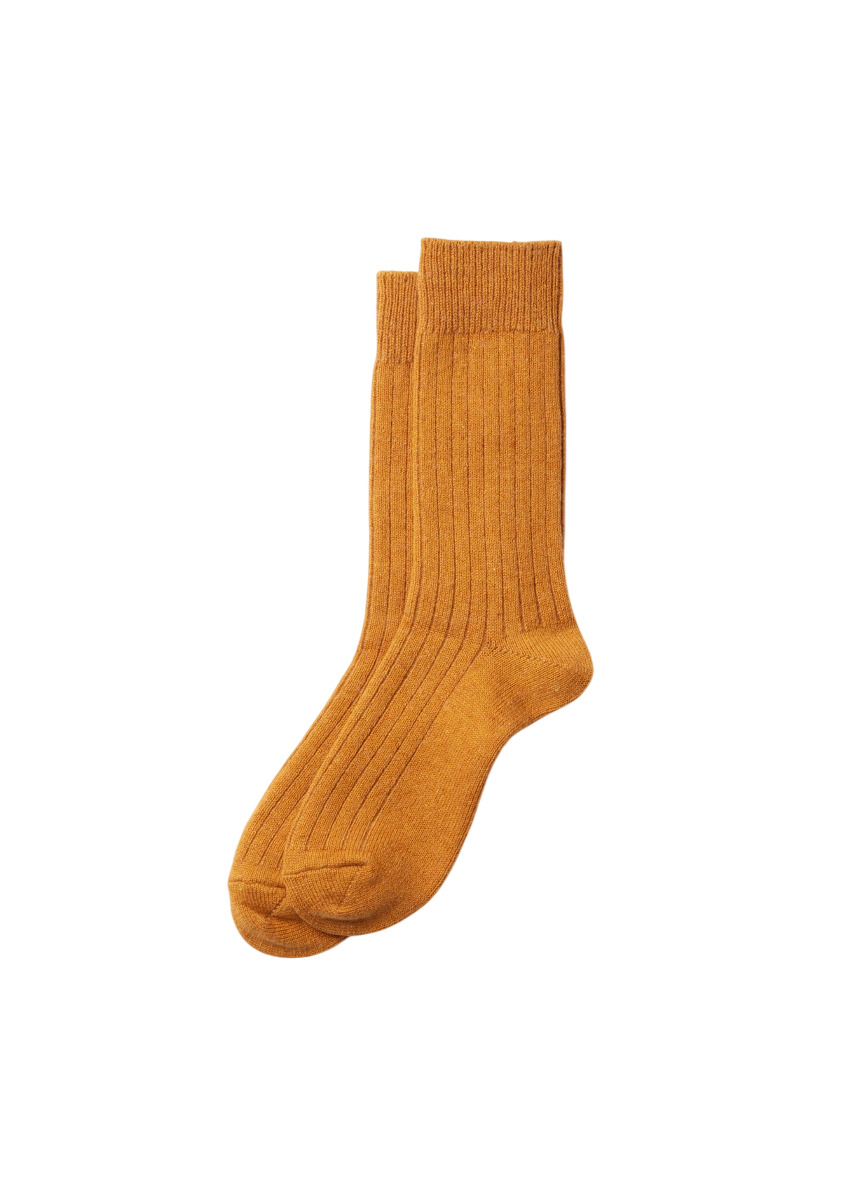 Cotton Wool Ribbed Crew Socks Socks & Hosiery RoToTo GOLD L