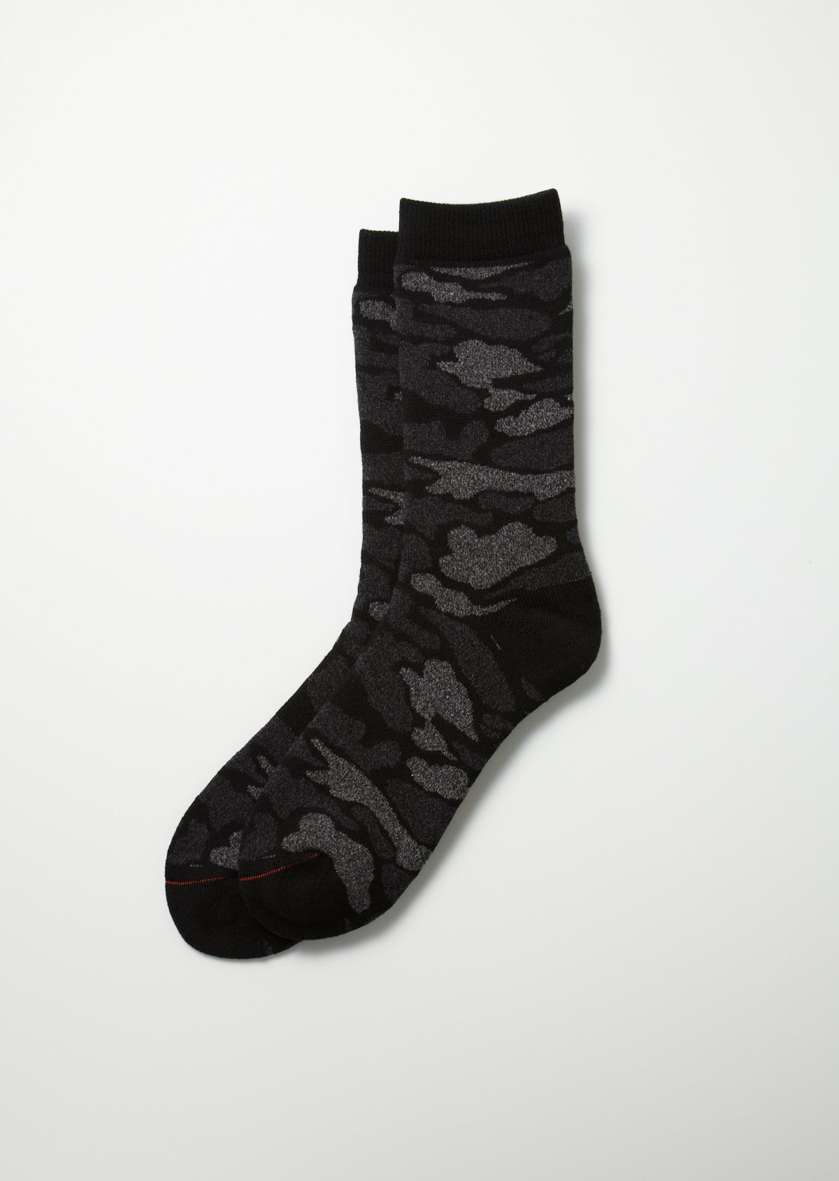 R1339 PILE CAMO CREW SOCKS Socks RoToTo BLACK L
