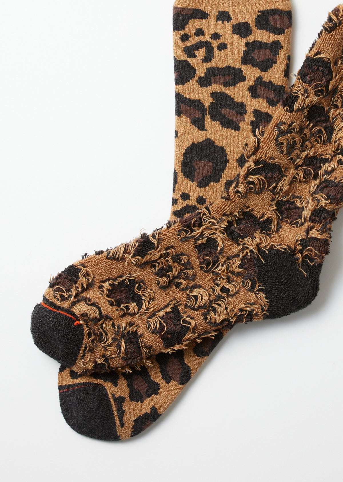 R1340 PILE LEOPARD CREW SOCKS Socks RoToTo