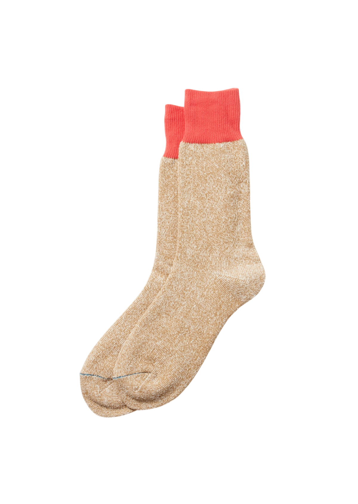 Double Face Crew Socks Socks & Hosiery RoToTo BITTERSWEET/BEIGE L
