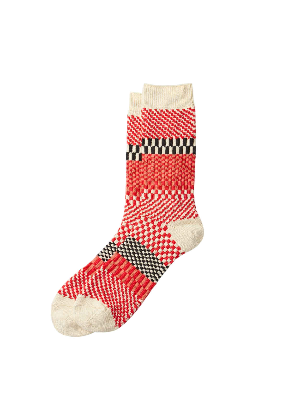 Check & Step Socks Socks & Hosiery RoToTo RED M