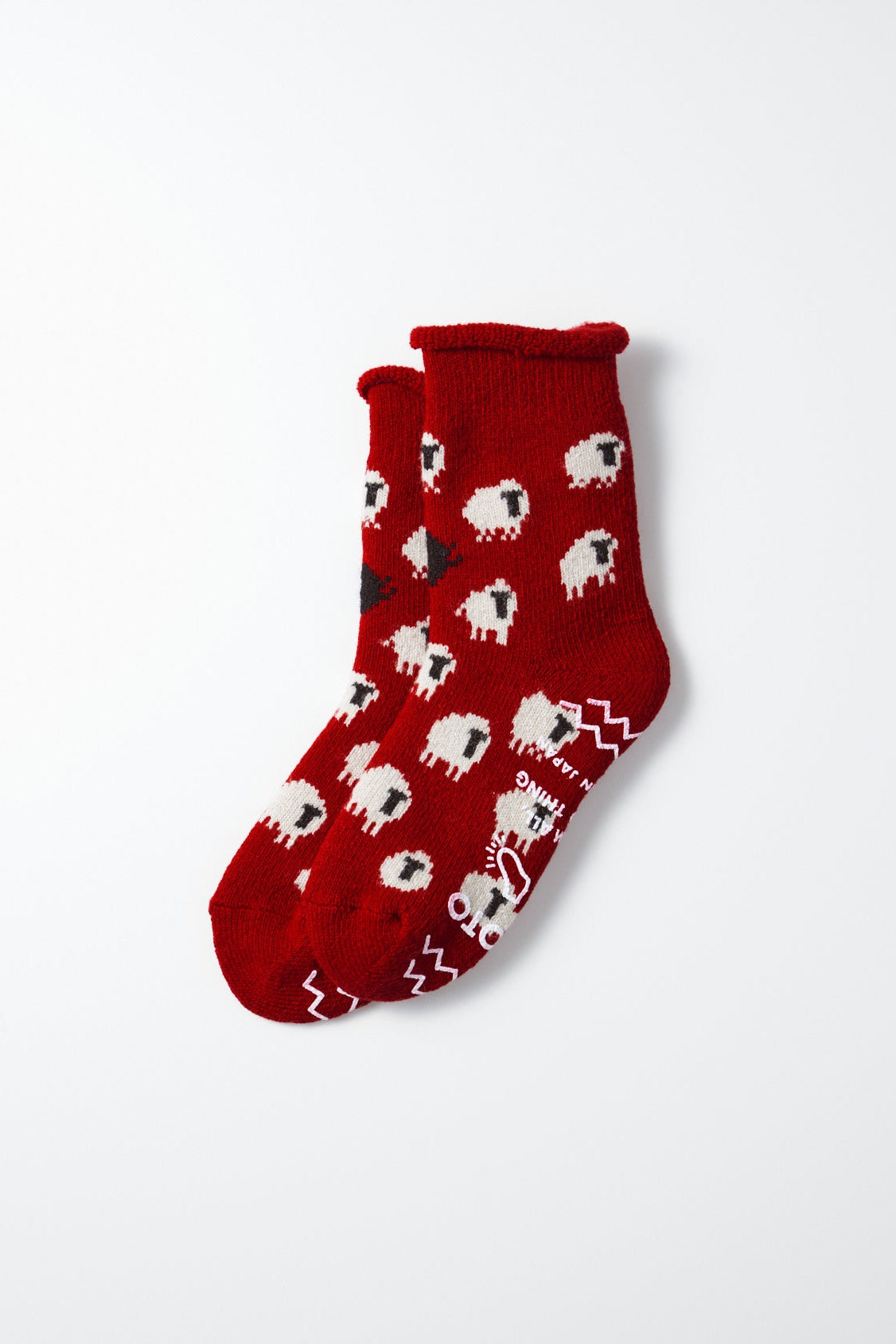 Pile Room Socks "Sheep" RoToTo Red M