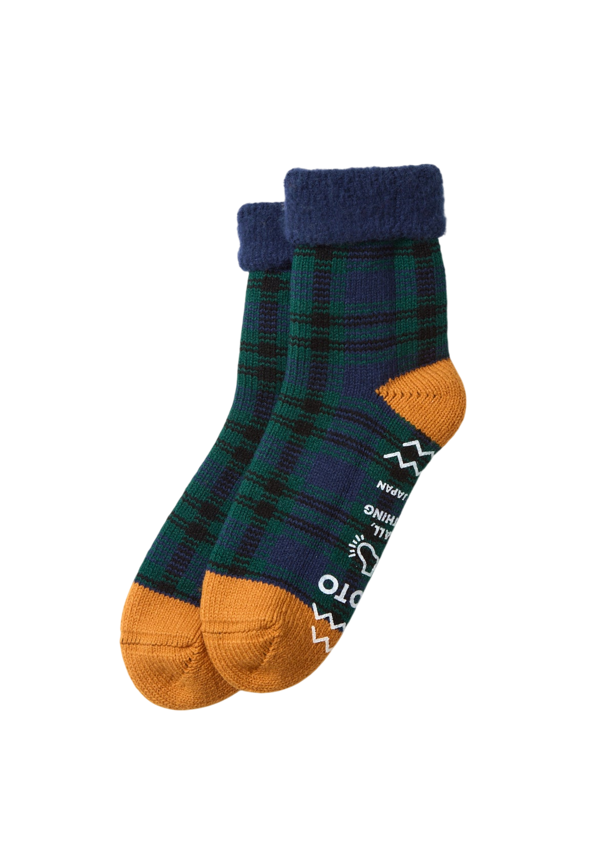 Comfy Room Socks Socks & Hosiery RoToTo NAVY/GREEN L