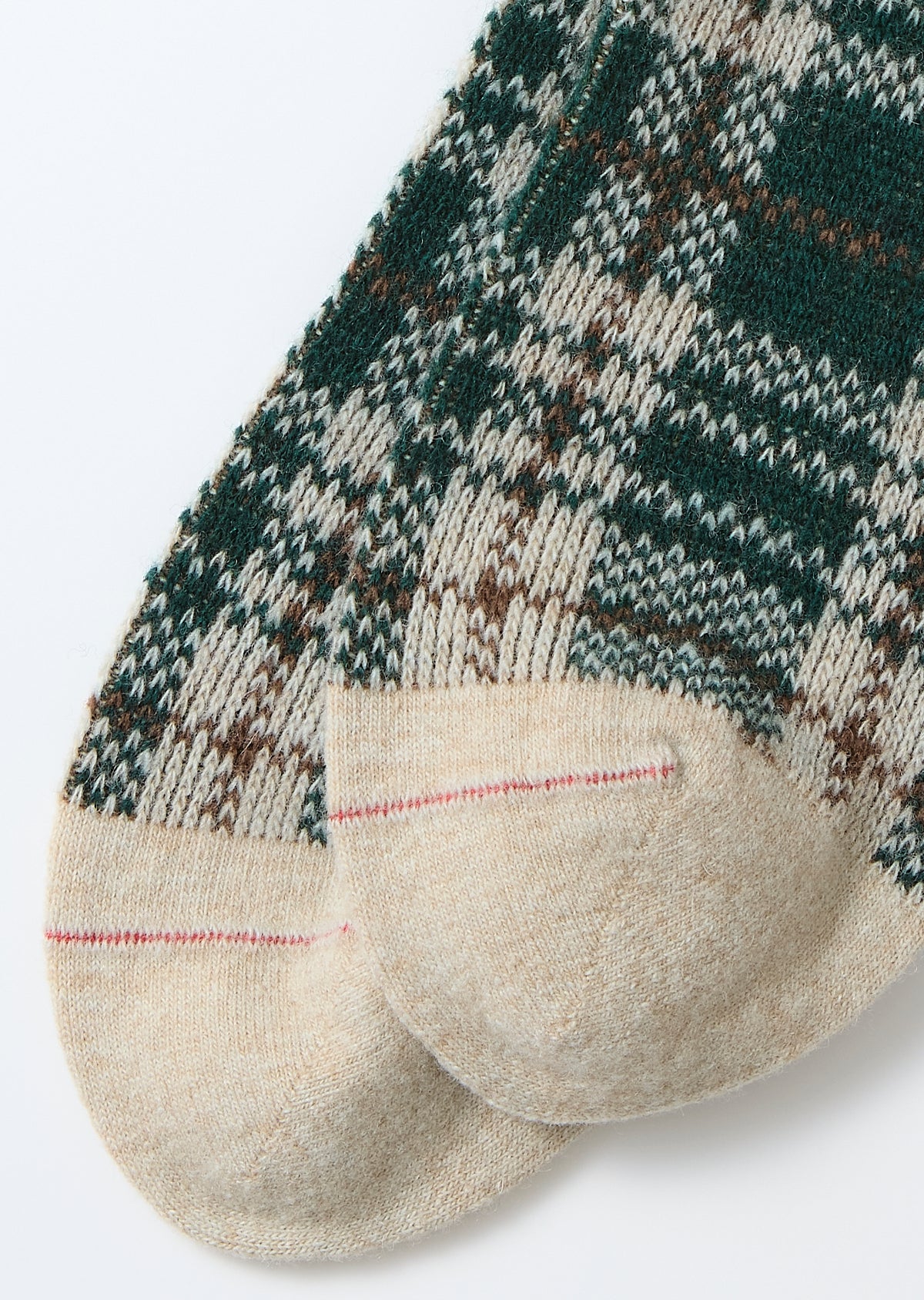 R1626 CHECK PATTERN MERINO SOCKS Socks RoToTo