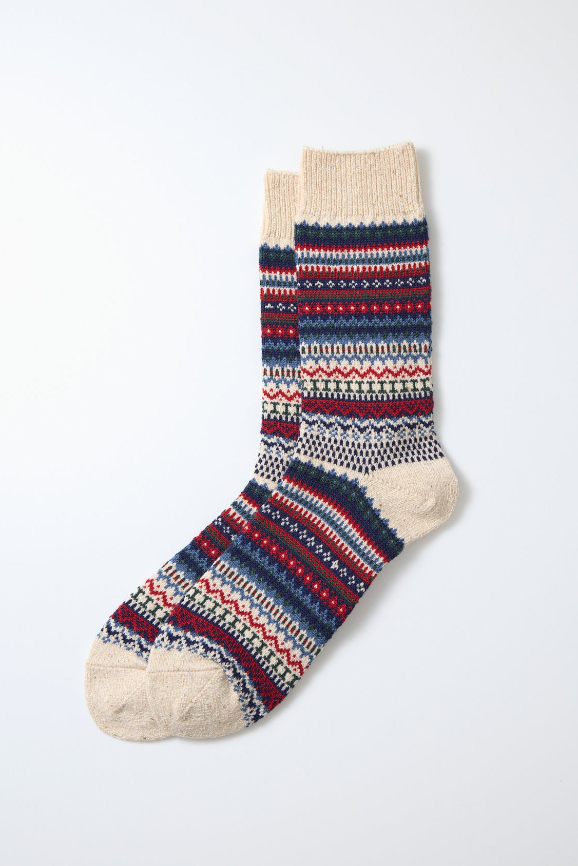 Nordic Pattern Socks Socks RoToTo Ivory M