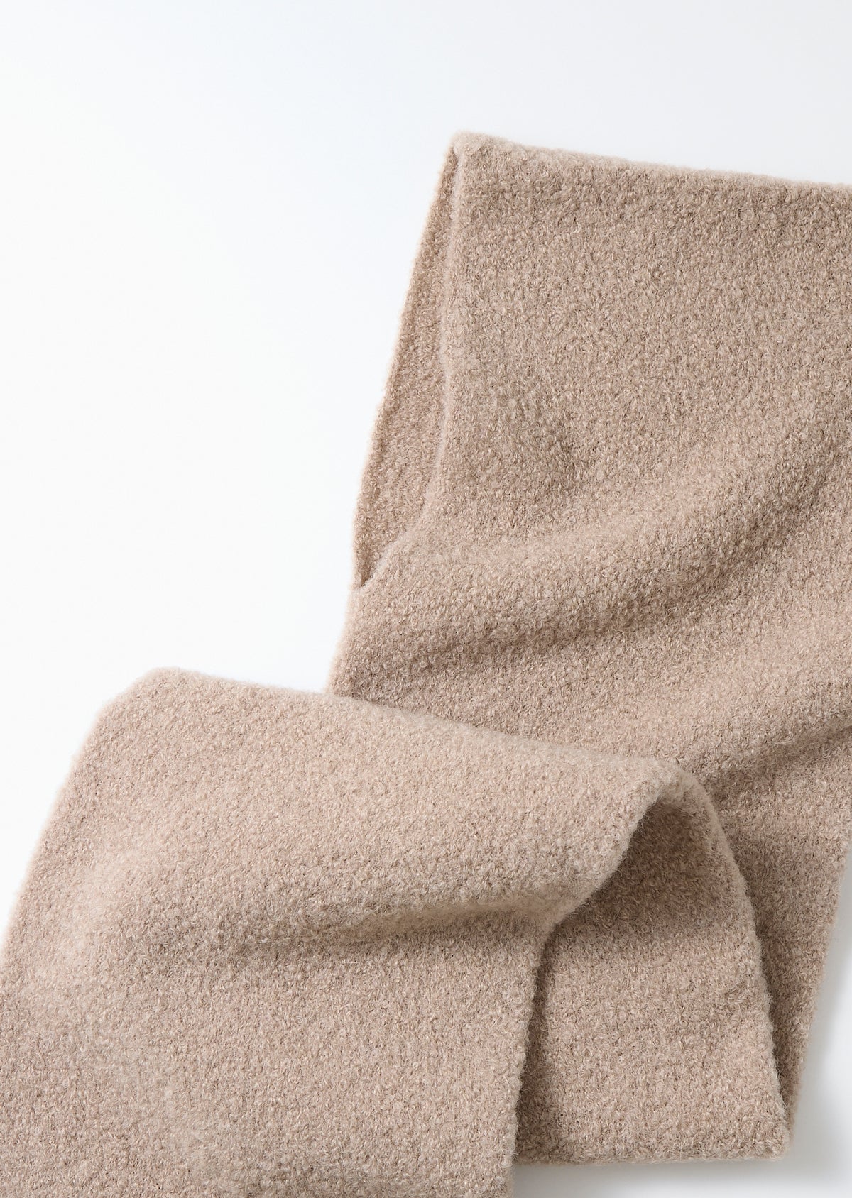 Alpaca Boucle Short Muffler Scarves RoToTo