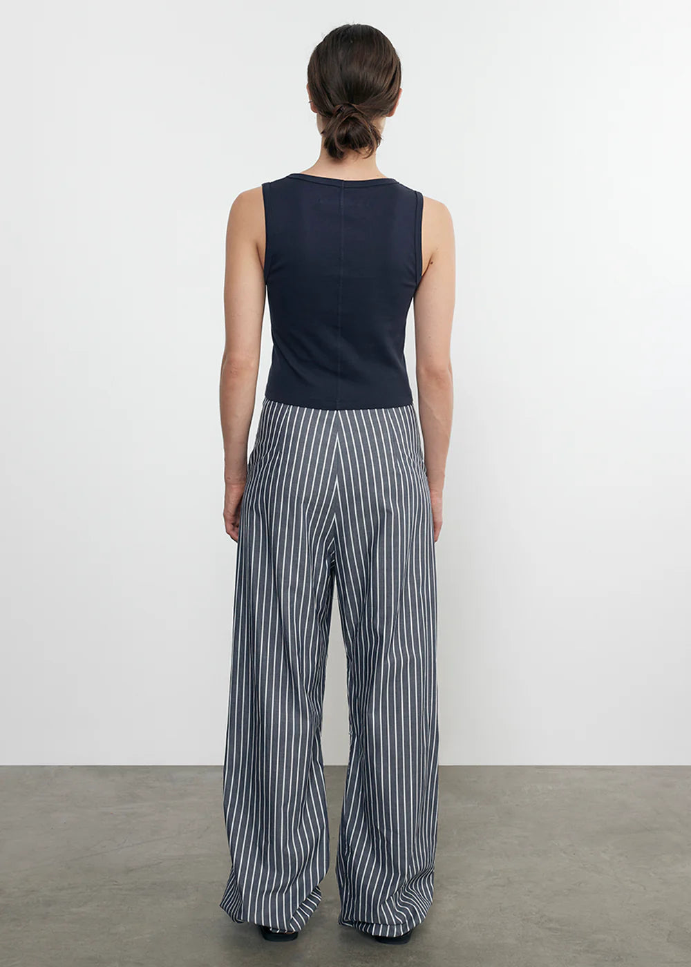 Supima Rib Baby Rib Cropped Fitted U Tank Tops Enza Costa