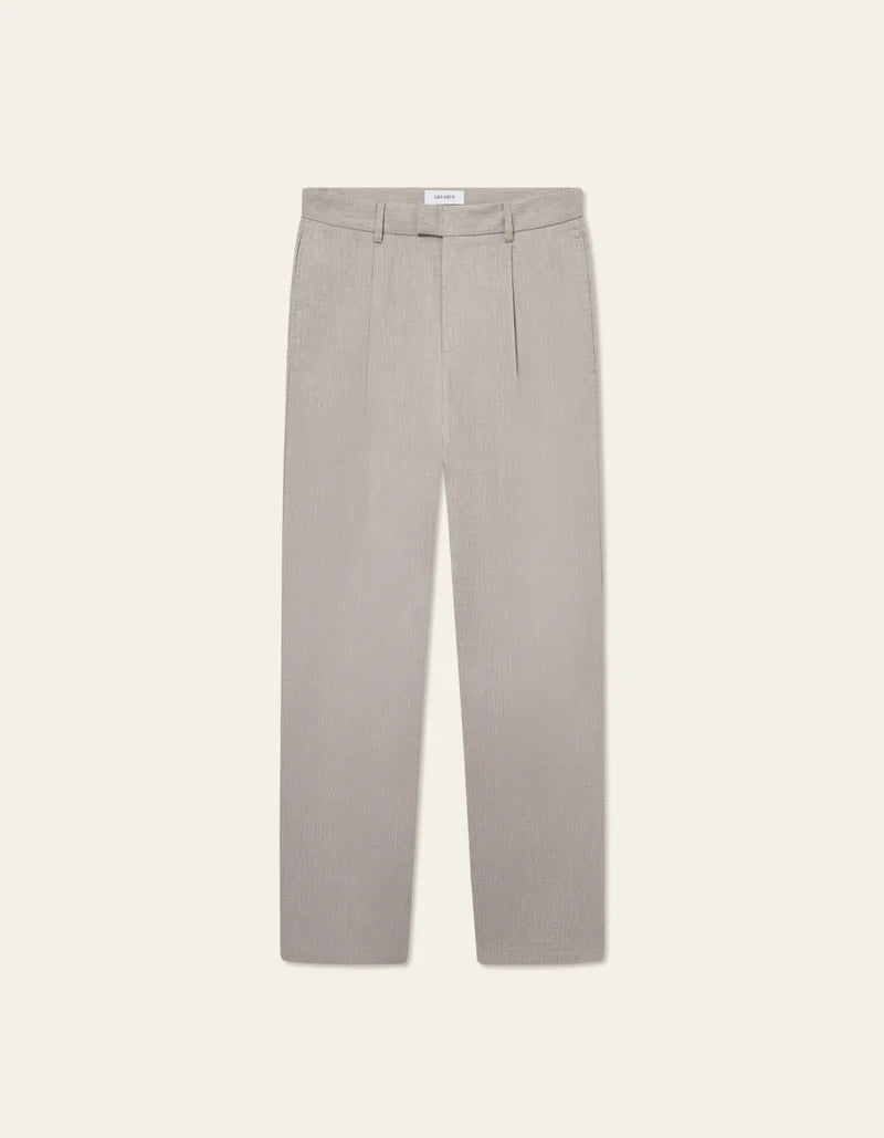 Reece Pleated Slub Suit Pants Bottoms Les Deux