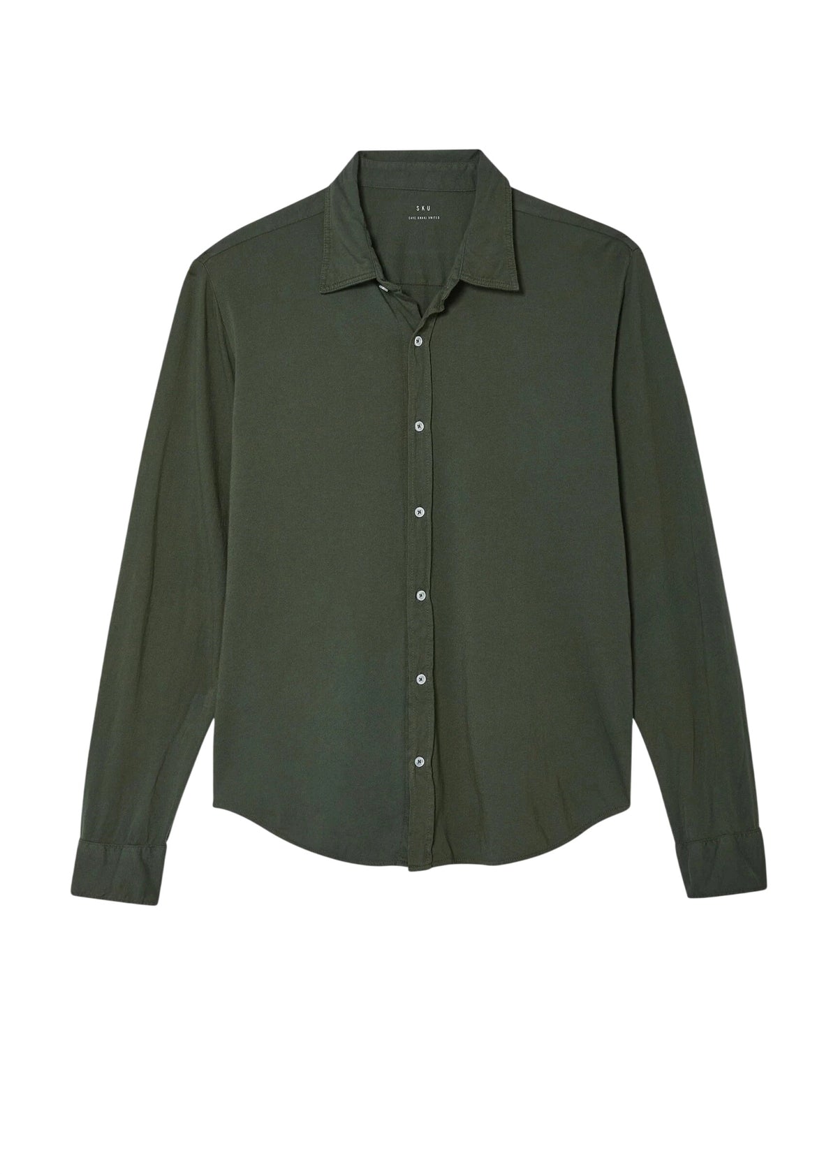 L/S Supima Jersey Easy Shirt Shirts Save Khaki United Basil S