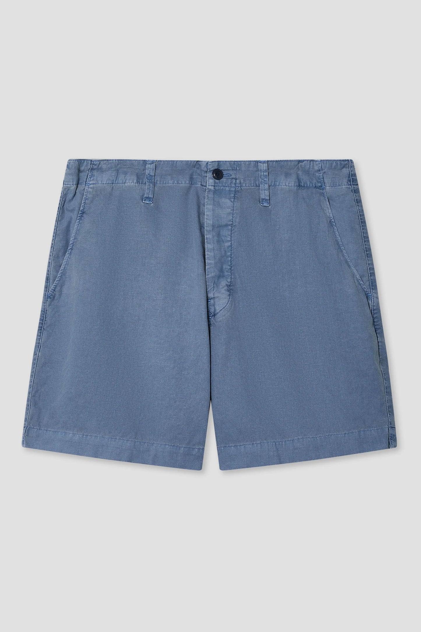 Cotton Hemp Relaxed Short Pants Save Khaki United Union Blue 30