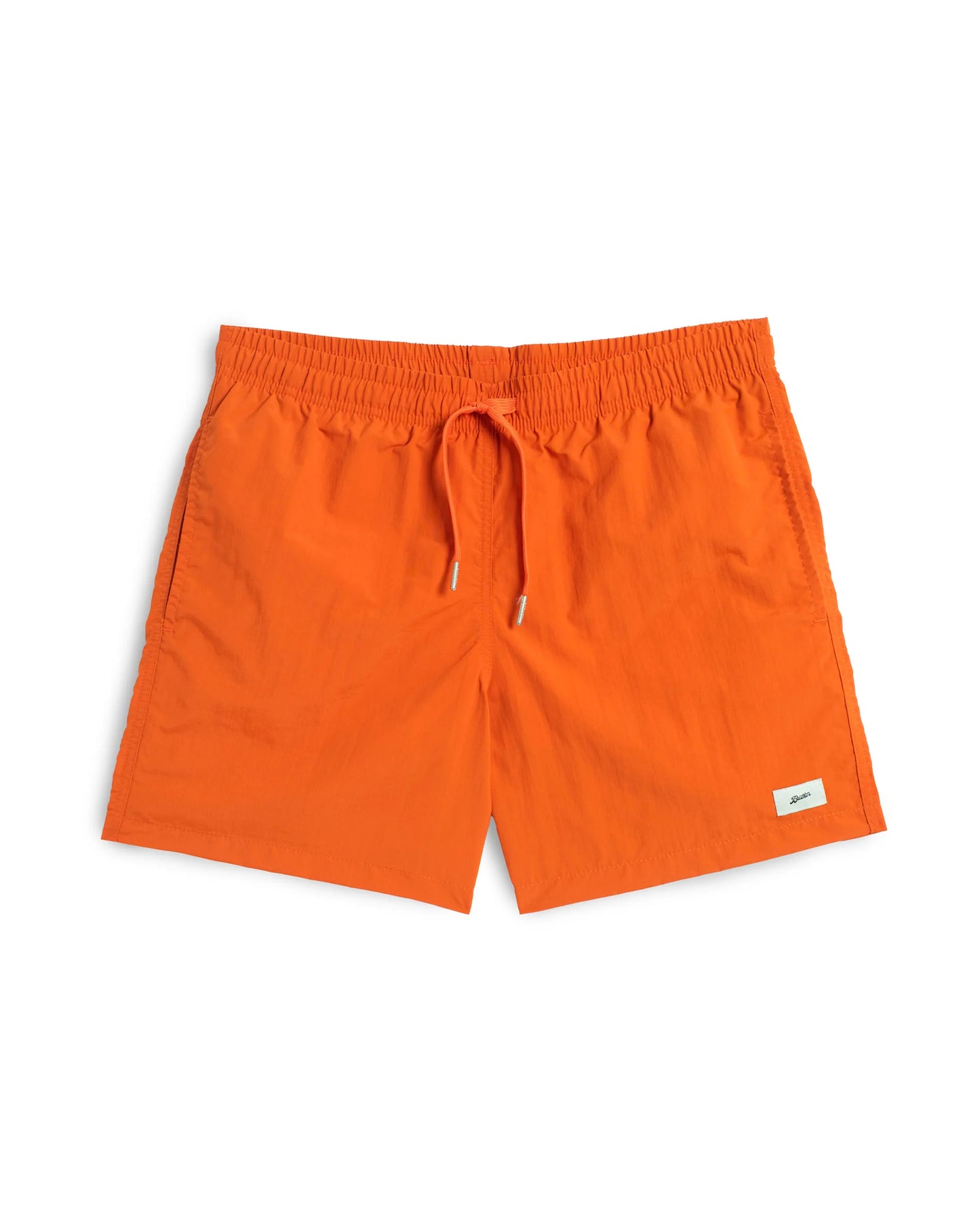Solid Orange Swim Trunks
