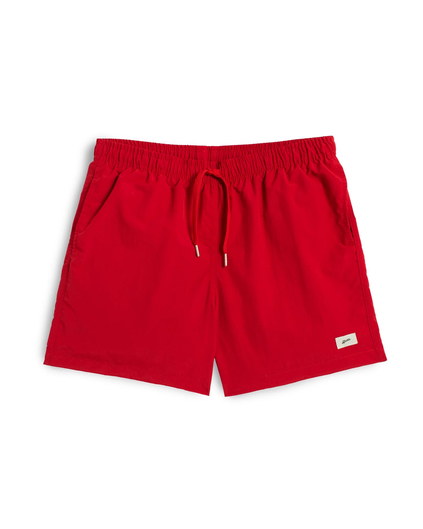 Solid Red Swim Trunks