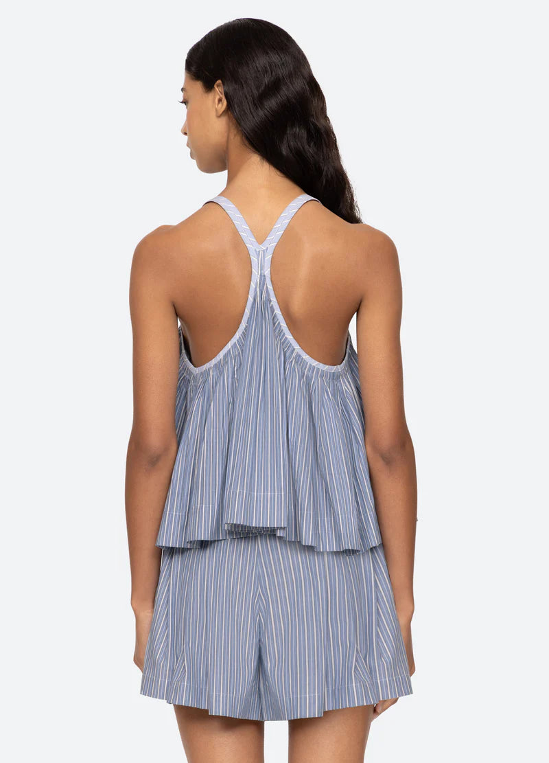 Helmi Striped Shirting Tank Tops SEA NEW YORK