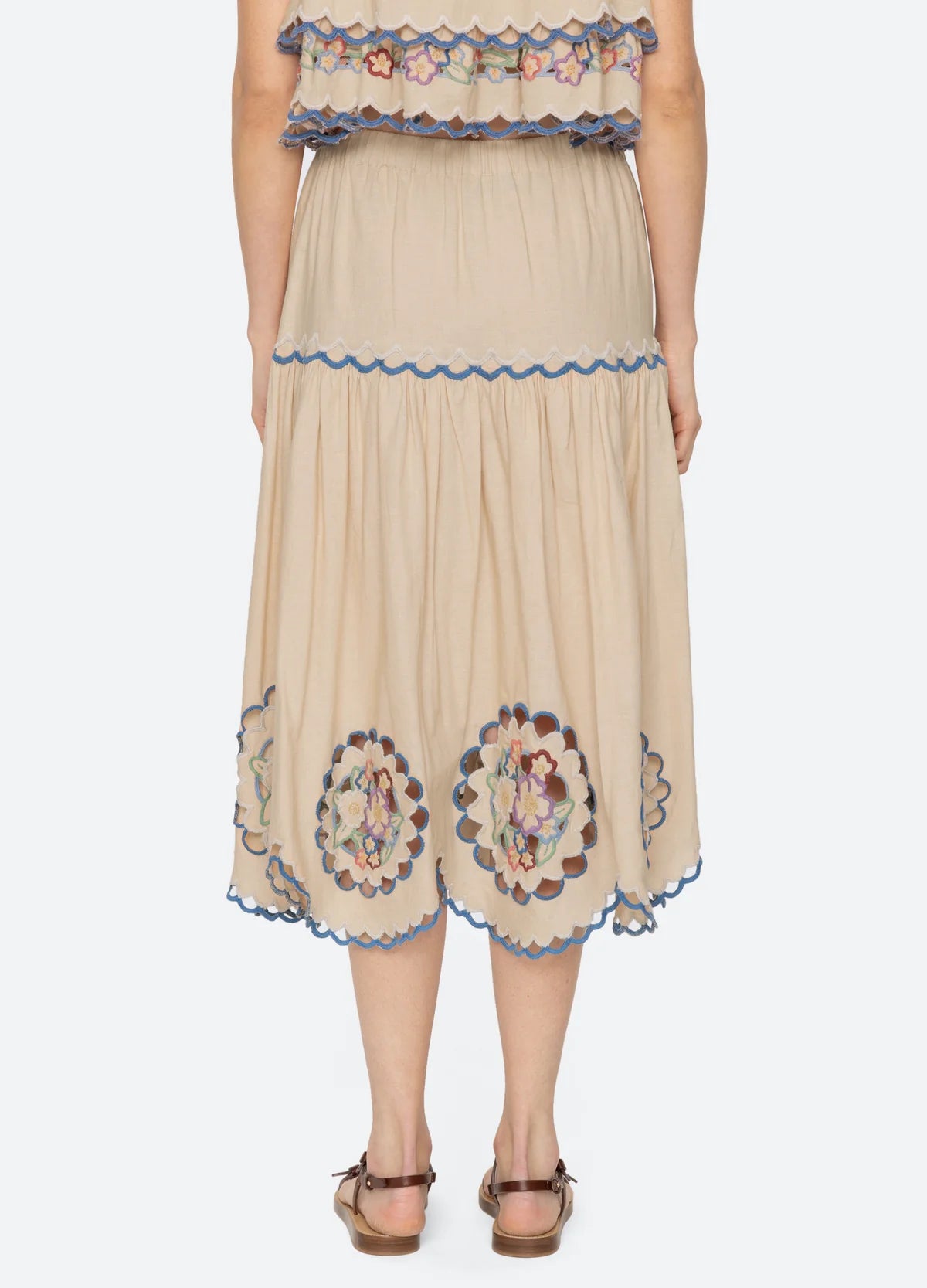 Melinda Embroidered Skirt Skirts SEA NEW YORK