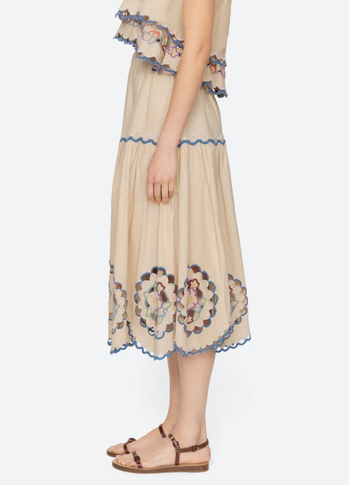 Melinda Embroidered Skirt Skirts SEA NEW YORK