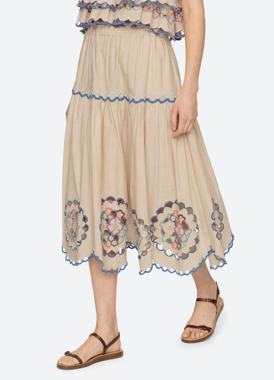 Melinda Embroidered Skirt Skirts SEA NEW YORK