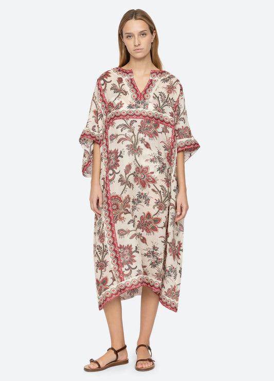 Cassandra Print Caftan Dresses SEA NEW YORK