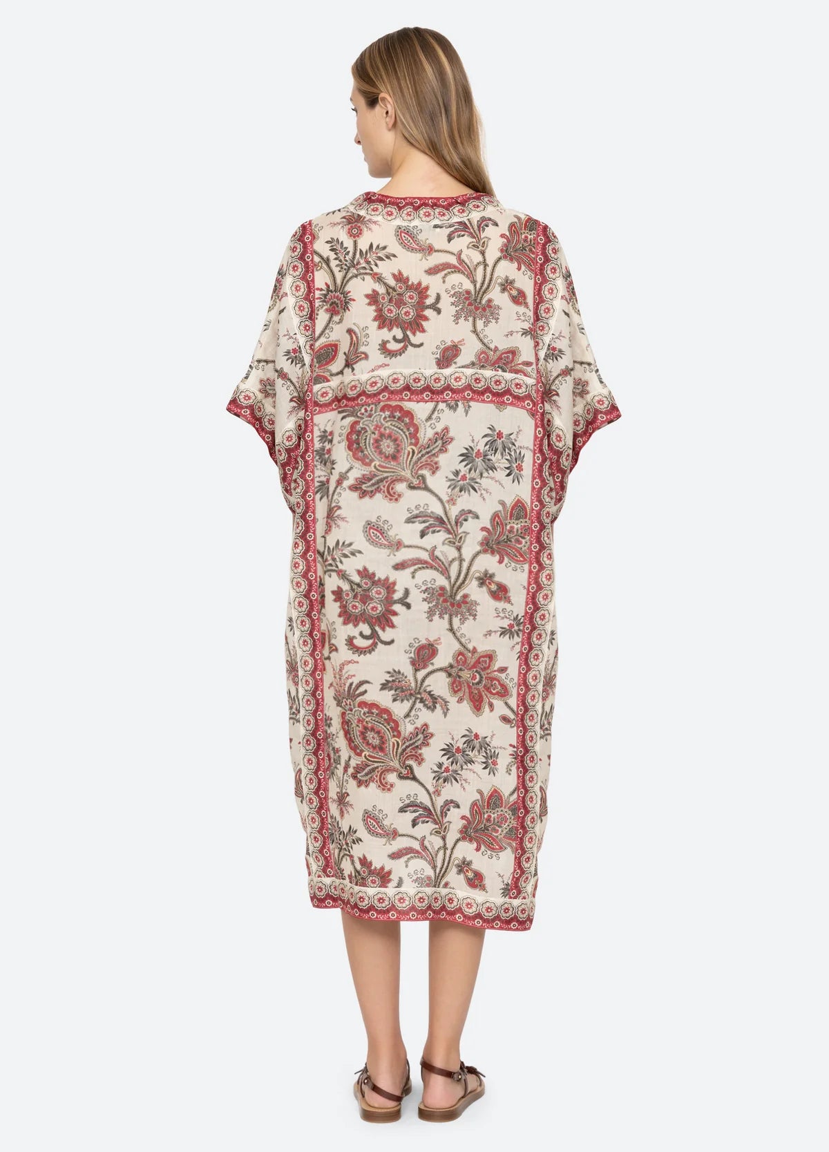 Cassandra Print Caftan Dresses Sea