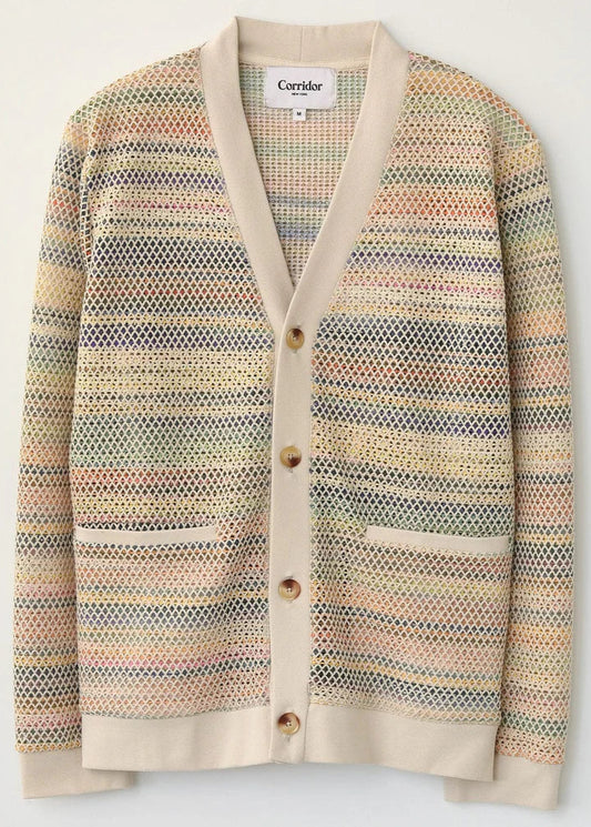 Rainbow Mesh Cardigan Sweaters Corridor
