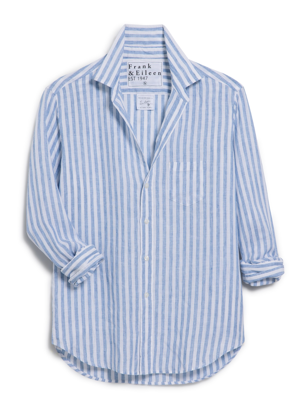 Relaxed Button-Up Shirt Tops Frank & Eileen