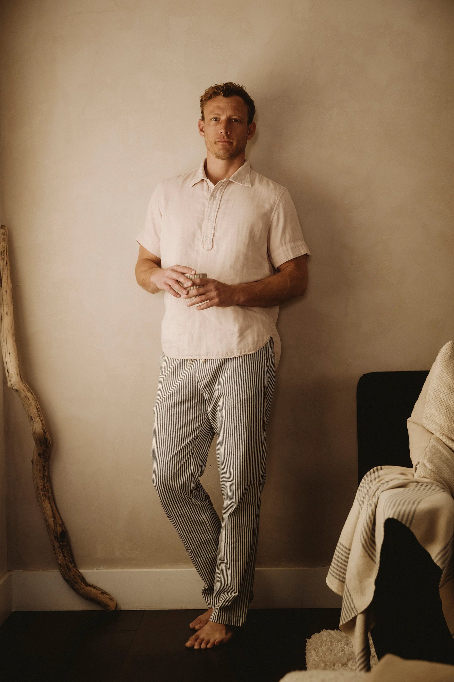 S/S Triple Gauze Popover Shirts Save Khaki United