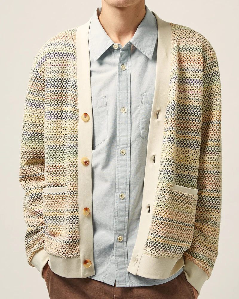 Rainbow Mesh Cardigan Tops Corridor