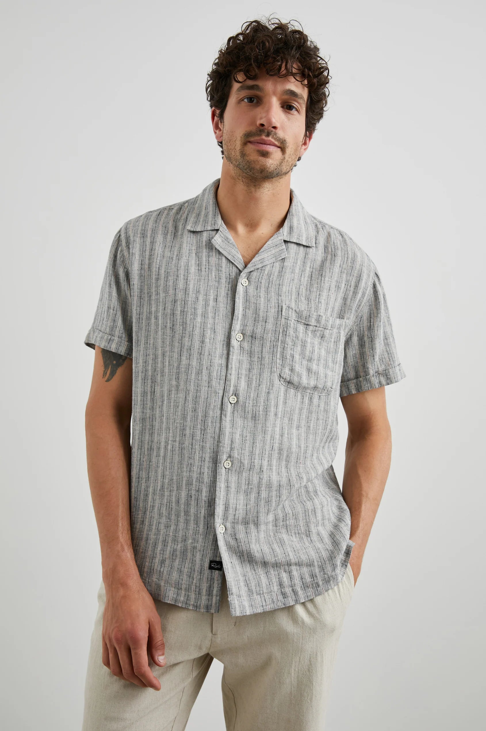 Waimea Shirt Shirts Rails Men Quinoa Navy Stripe S 