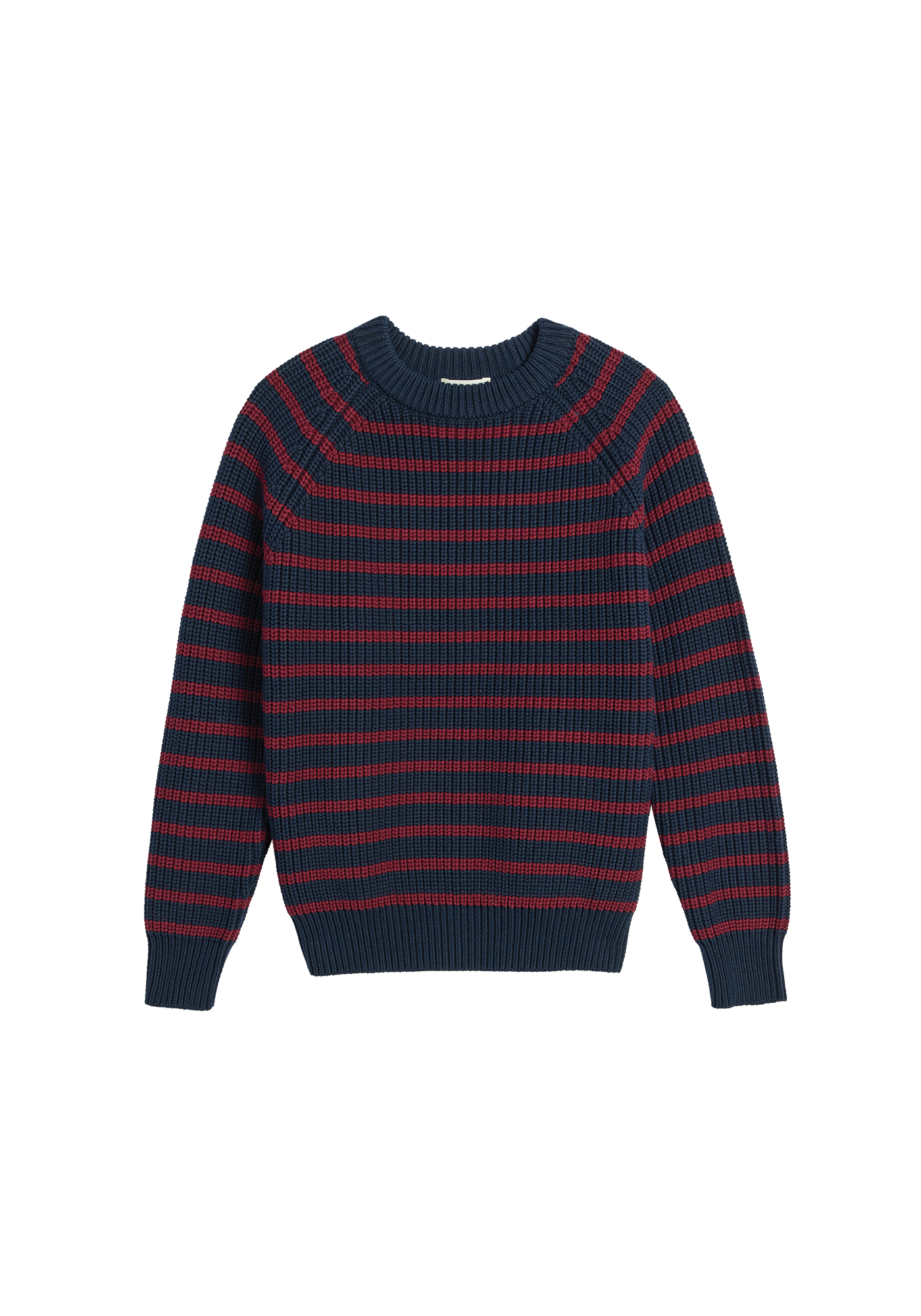 Phoebe Stripe Cotton Sweater Sweaters DEMYLEE New York Navy / Burgundy S