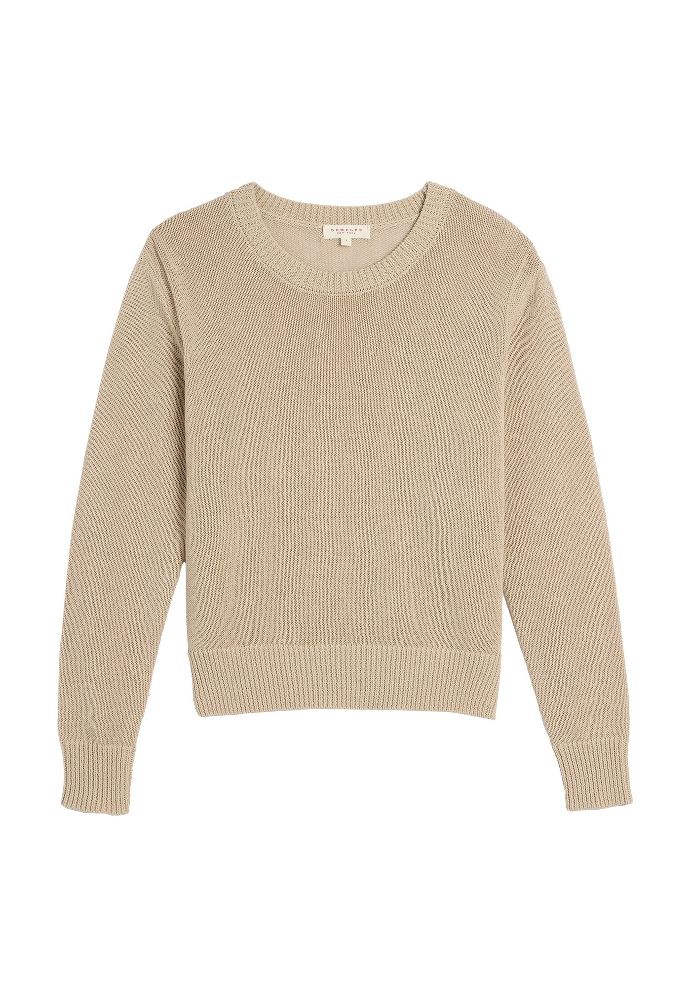 Lana Cotton Linen Sweater Tops DEMYLEE New York Pearl Barley S