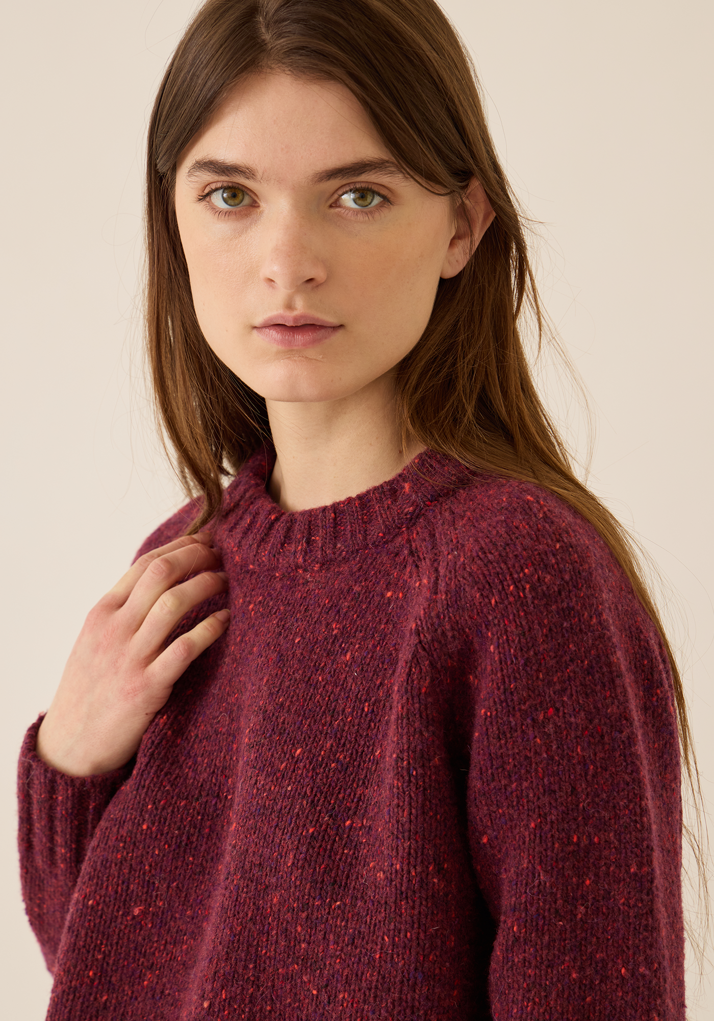 Emberly Speckled Wool Sweater Sweaters DEMYLEE New York