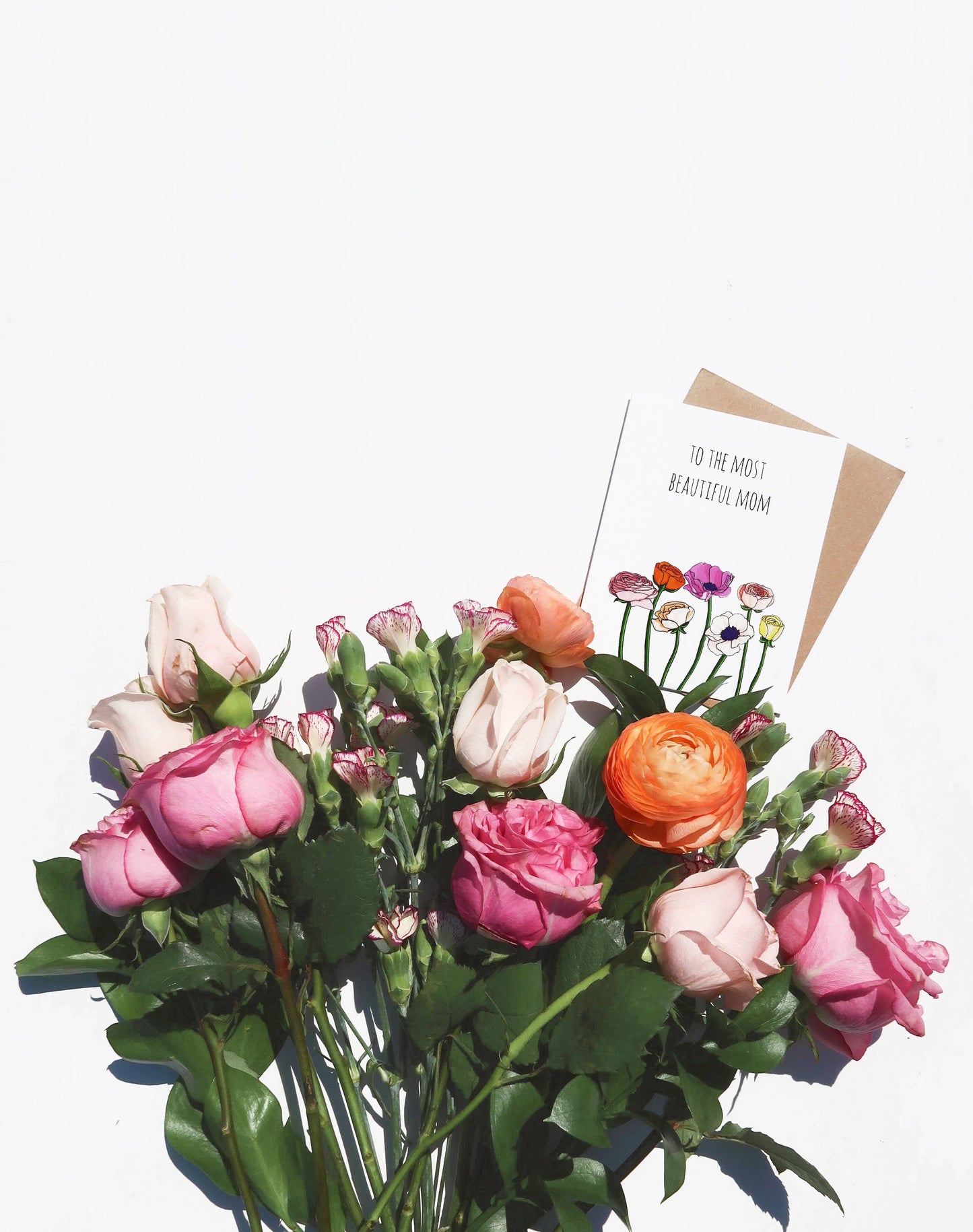 Beautiful Mom Flower Cards Noted By Copine