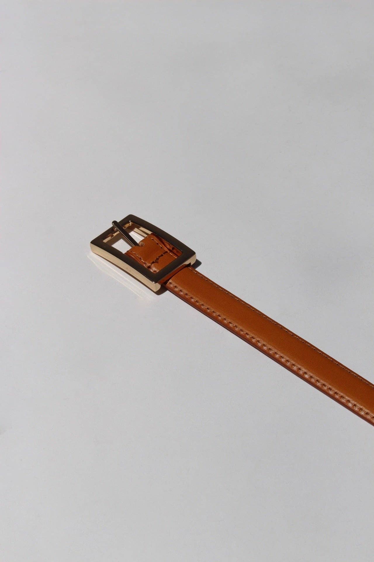 Lois Genuine Leather Belt with Gold Hardware Belts Na Nin