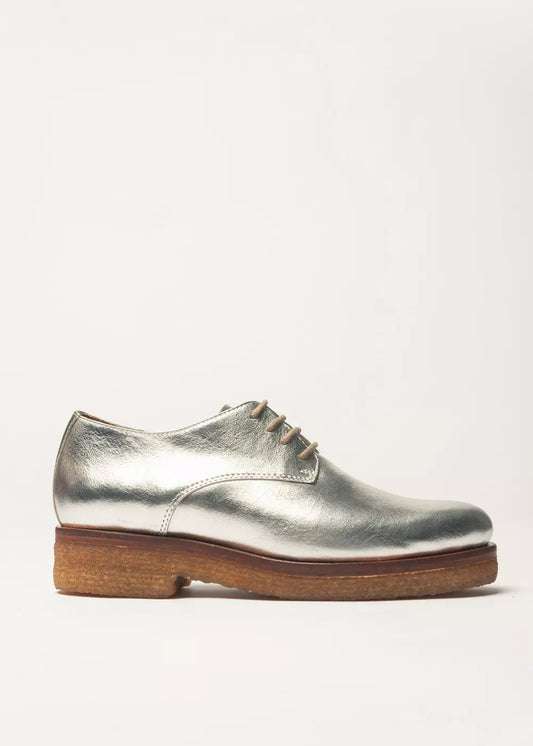 Simona Brogue Shoes Rosa Rosa Silver 36