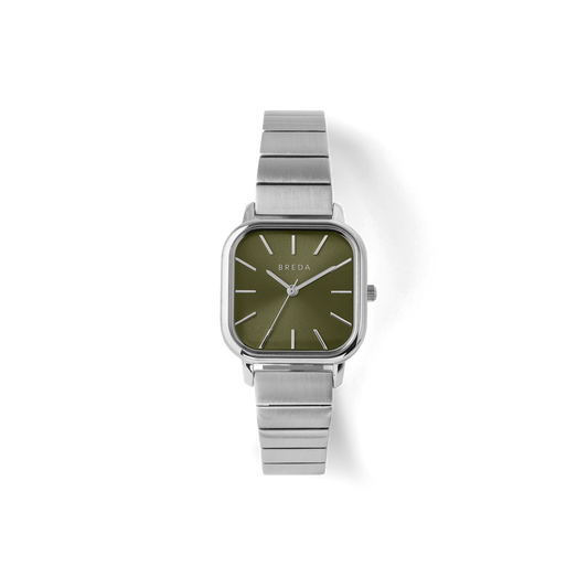 Esther Watch - Green Face/Silver Band