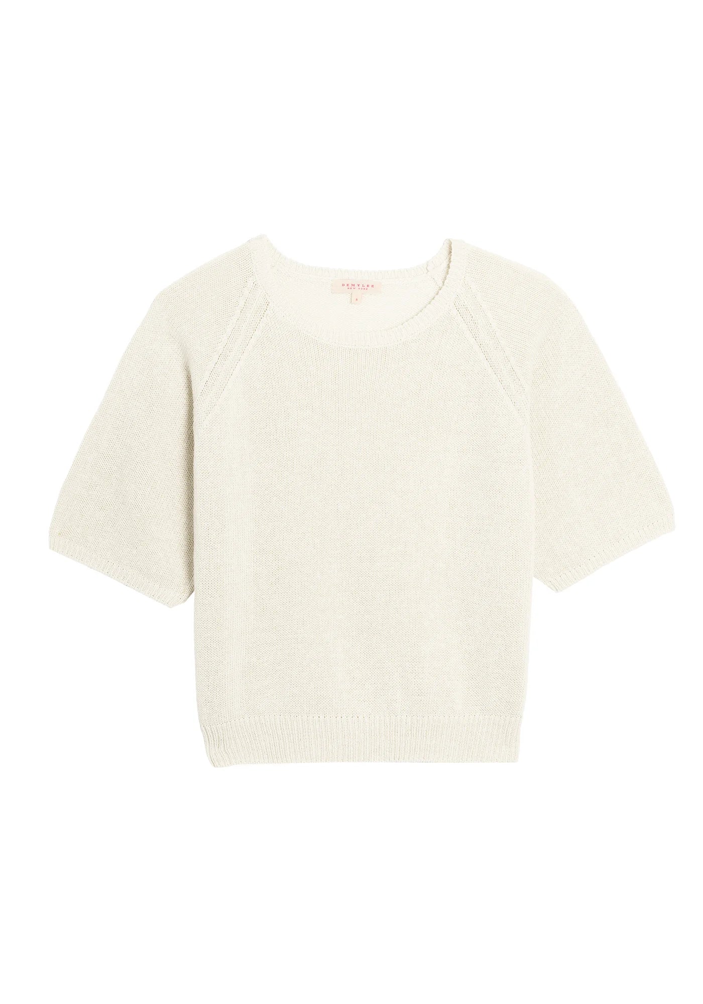 Brenda Cotton Linen Top Sweaters DEMYLEE New York Off White S
