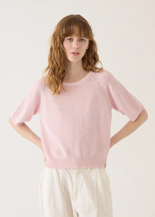 Brenda Cotton Linen Top Sweaters DEMYLEE New York