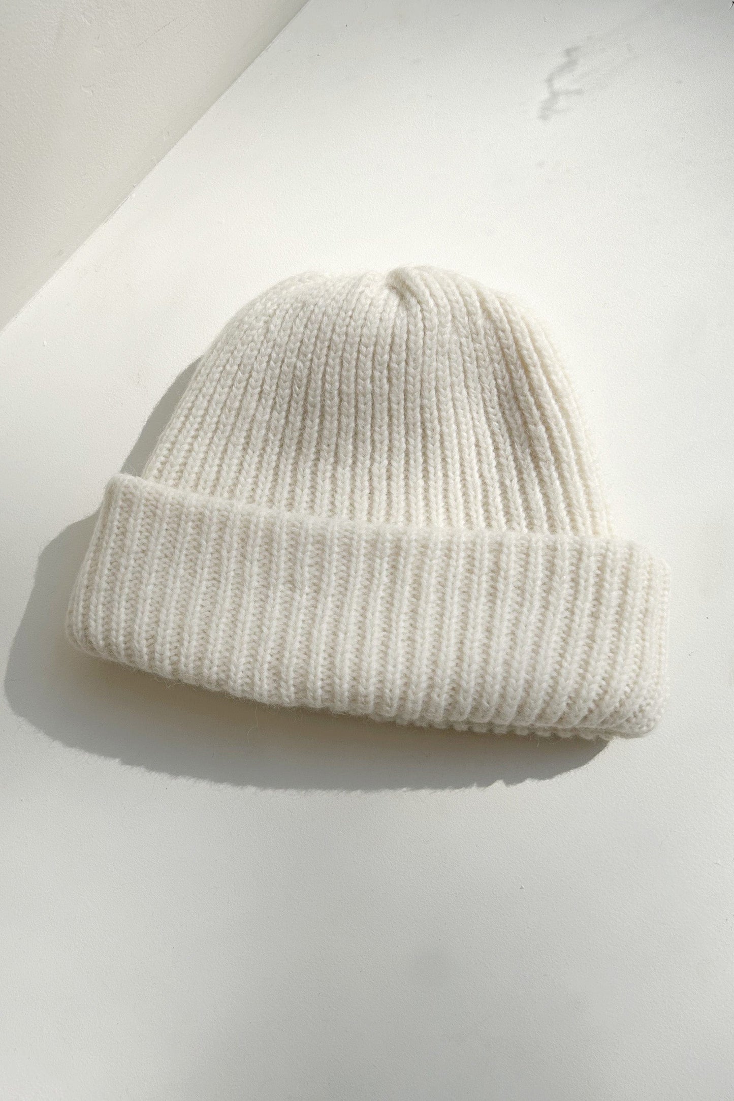 Lofted Beanie in Alpaca Wool Blend Beanies CHRISTINE ALCALAY Cream One Size