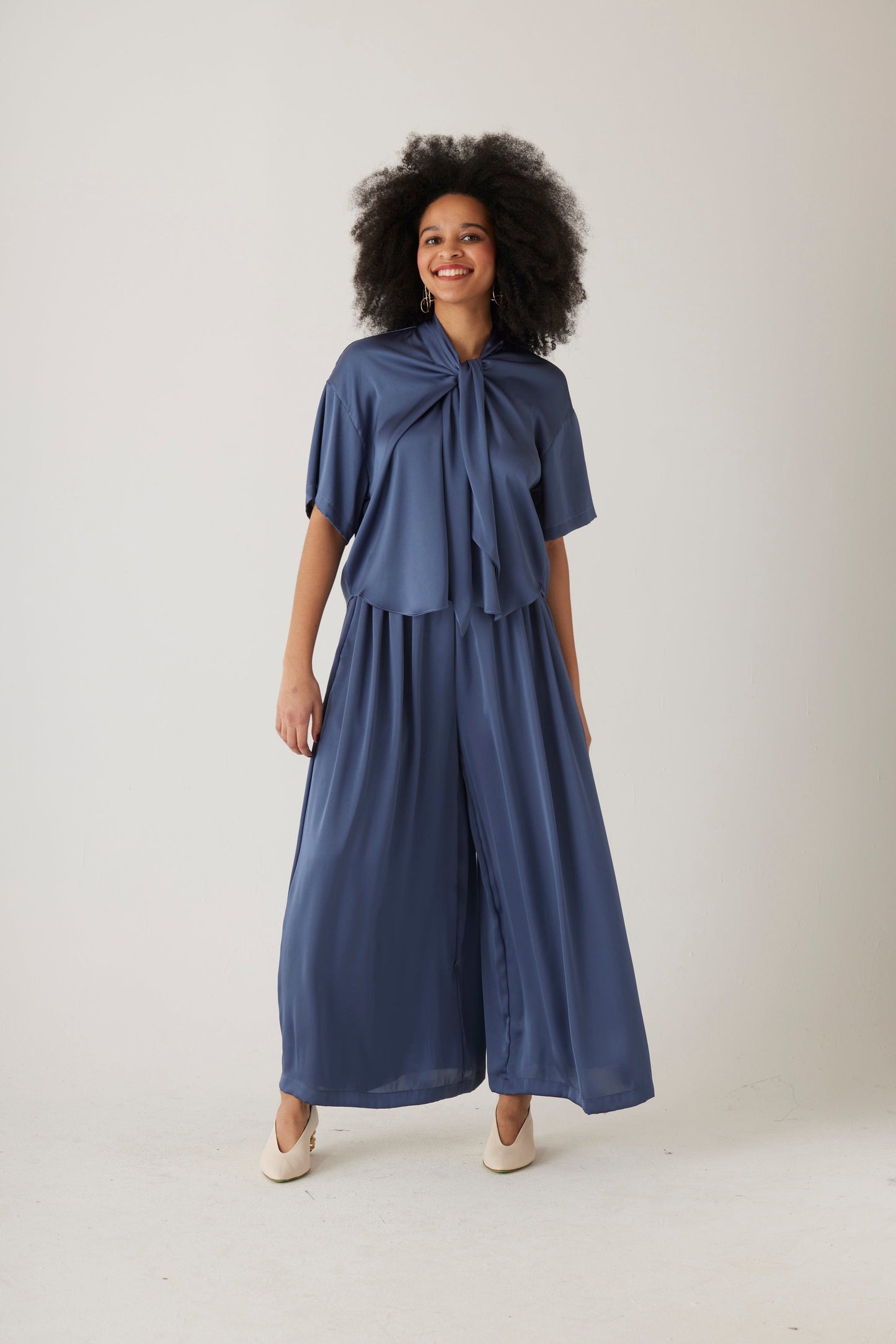 Betty Blouse in Japanese Charmeuse Tops CHRISTINE ALCALAY