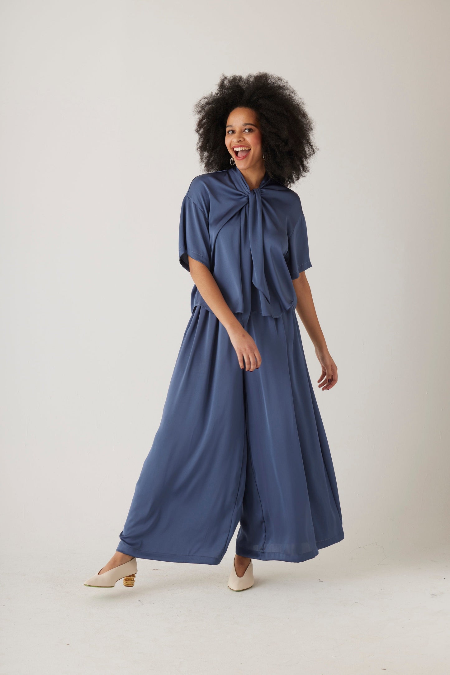 Betty Blouse in Japanese Charmeuse Tops CHRISTINE ALCALAY