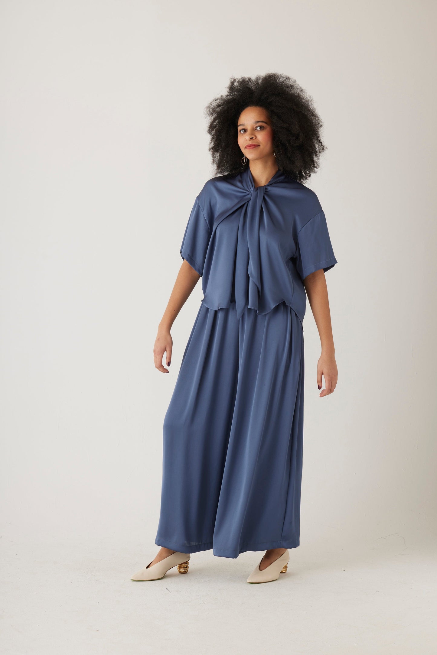 Betty Blouse in Japanese Charmeuse Tops CHRISTINE ALCALAY