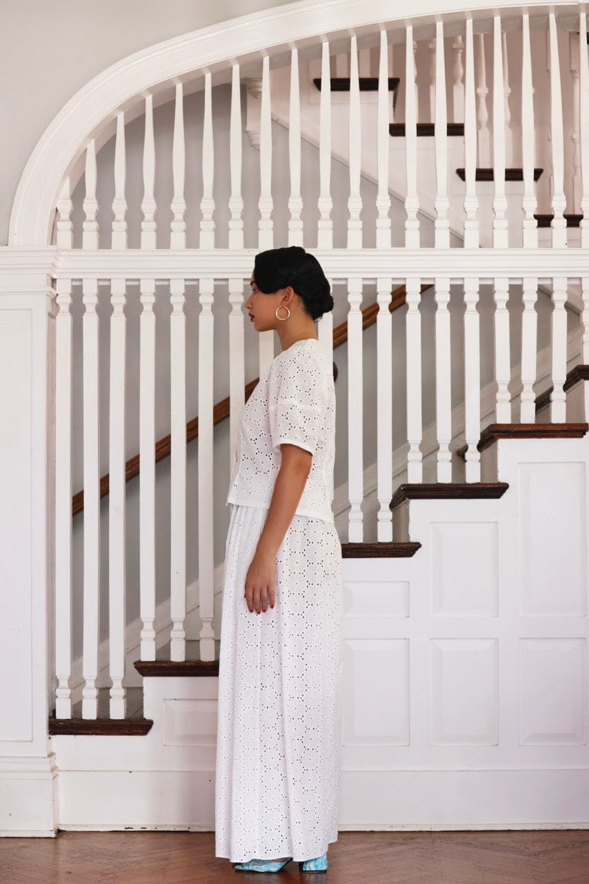 Nora Blouse in Eyelet Tops CHRISTINE ALCALAY